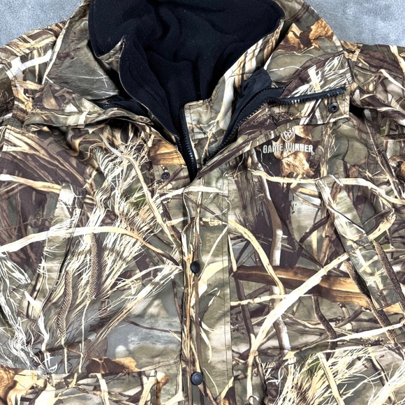 Game Winner Men's L Hunting Jacket Camo Insulated Hooded Coat NWOT Cold Weather - Picture 9 of 13